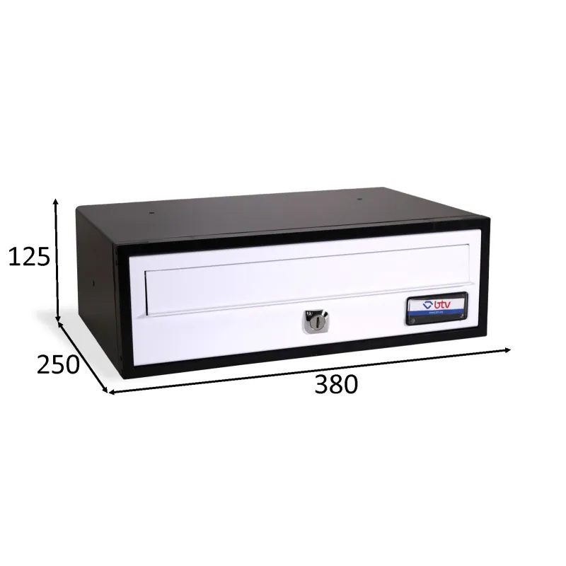 BUZON VIENA 380x250 PLATEADO