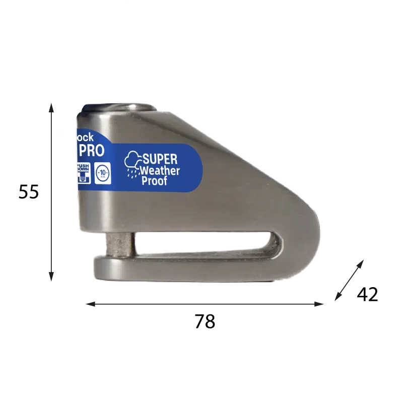 CANDADO DE DISCO PARA MOTO RIDER PRO