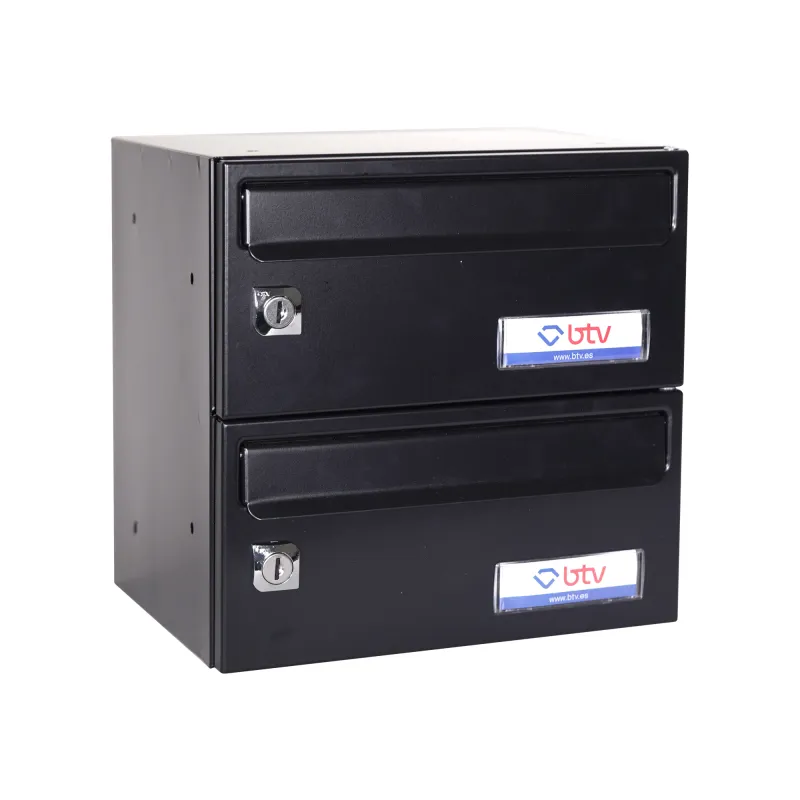 BUZON BARAJAS DOBLE (2 BUZONES) 245x370 NEGRO