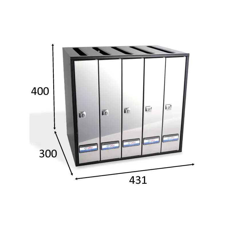 BUZON PRISMA SUPERIOR INOX SATINADO G5