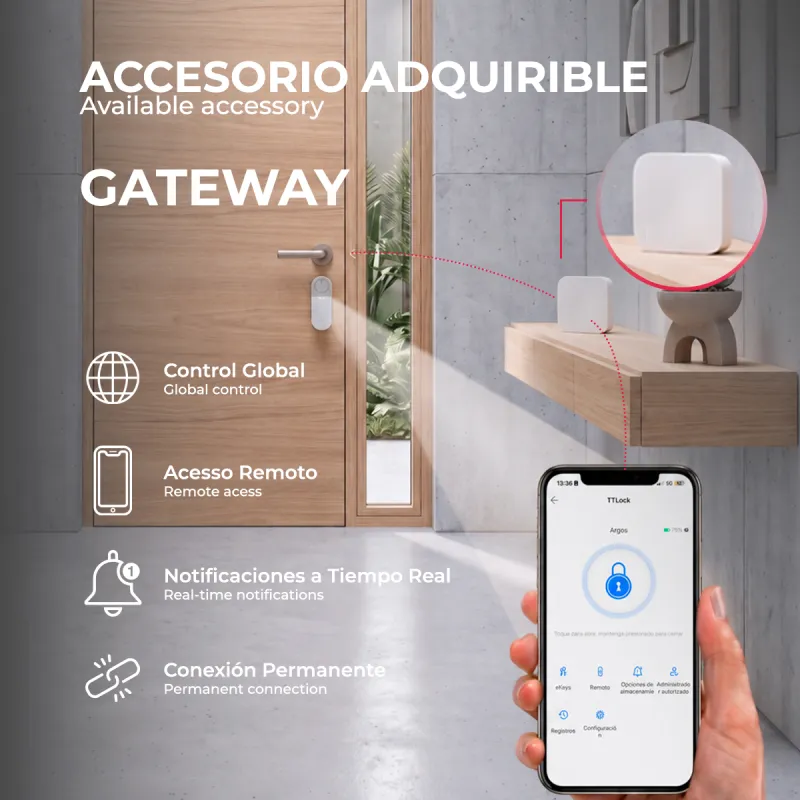 CERRADURA INTELIGENTE ARGOS TTLOCK NEGRO
