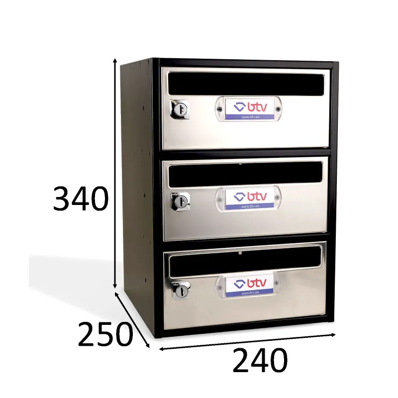 BUZÓN MONCAYO TRIPLE (3 BUZONES) GRIS