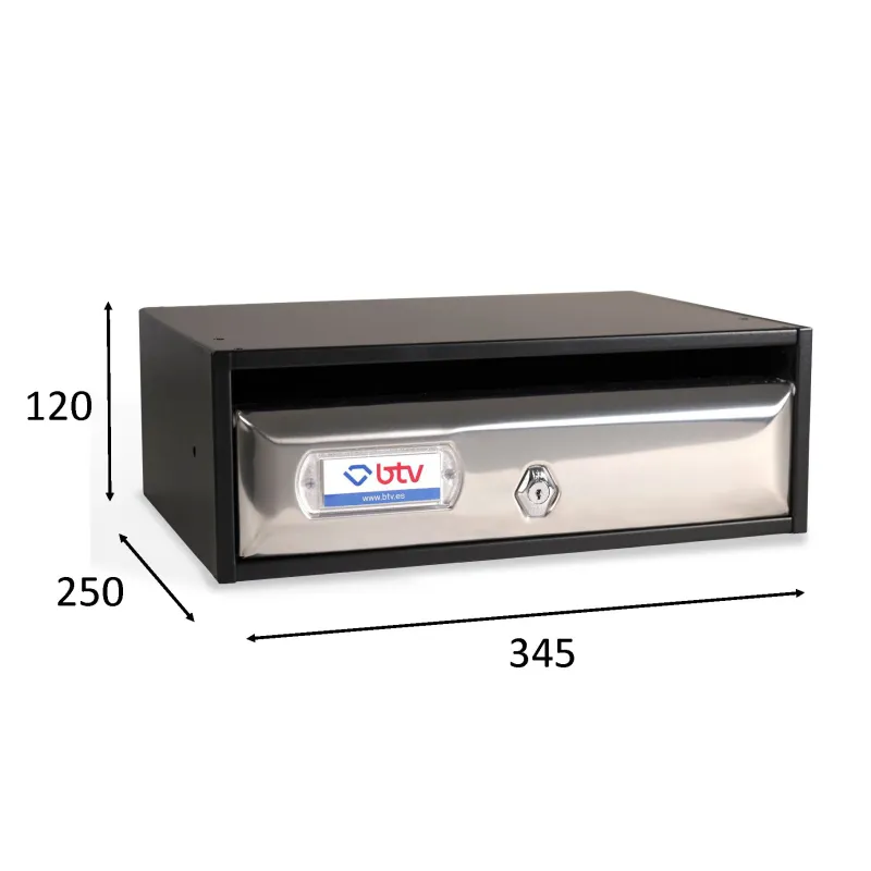 BUZON SEVILLA PUERTA  ACERO INOXIDABLE G1