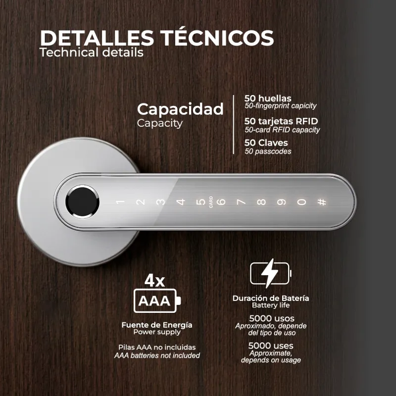 CERRADURA INTELIGENTE ANUBIS BLANCO